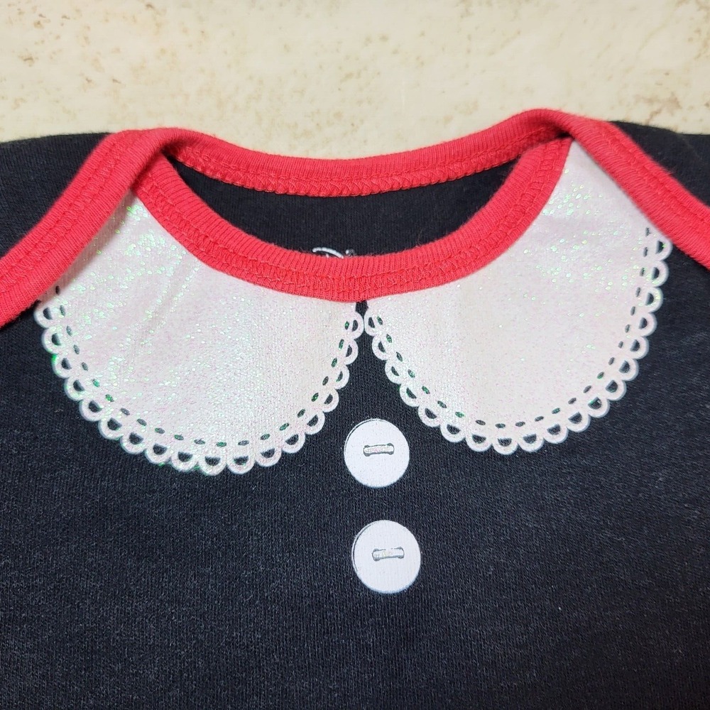 Minnie Mouse Disney Baby Bodysuit Snap Crotch Elastic Puff‎ Sleeves 12 months - Picture 4 of 5